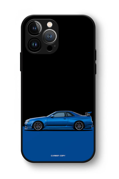 Nissan GTR-34 Bayside Black Phone Glass Case