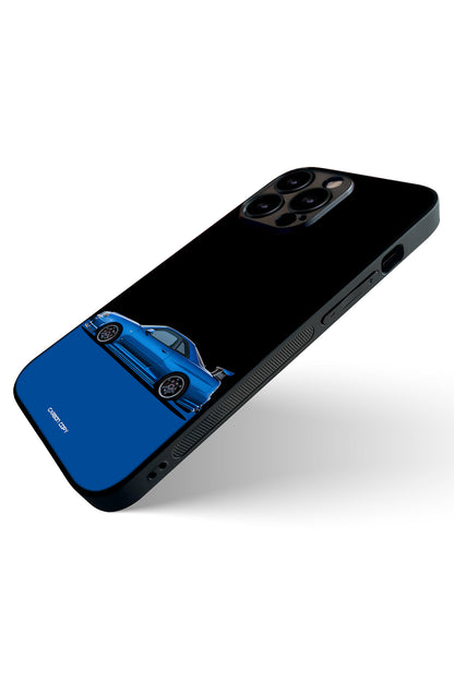 Premium Phone Glass Case Nissan GTR-34 Bayside Black 