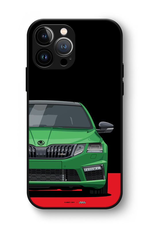 Skoda Octavia VRS Rallye Green Premium Phone Glass Case