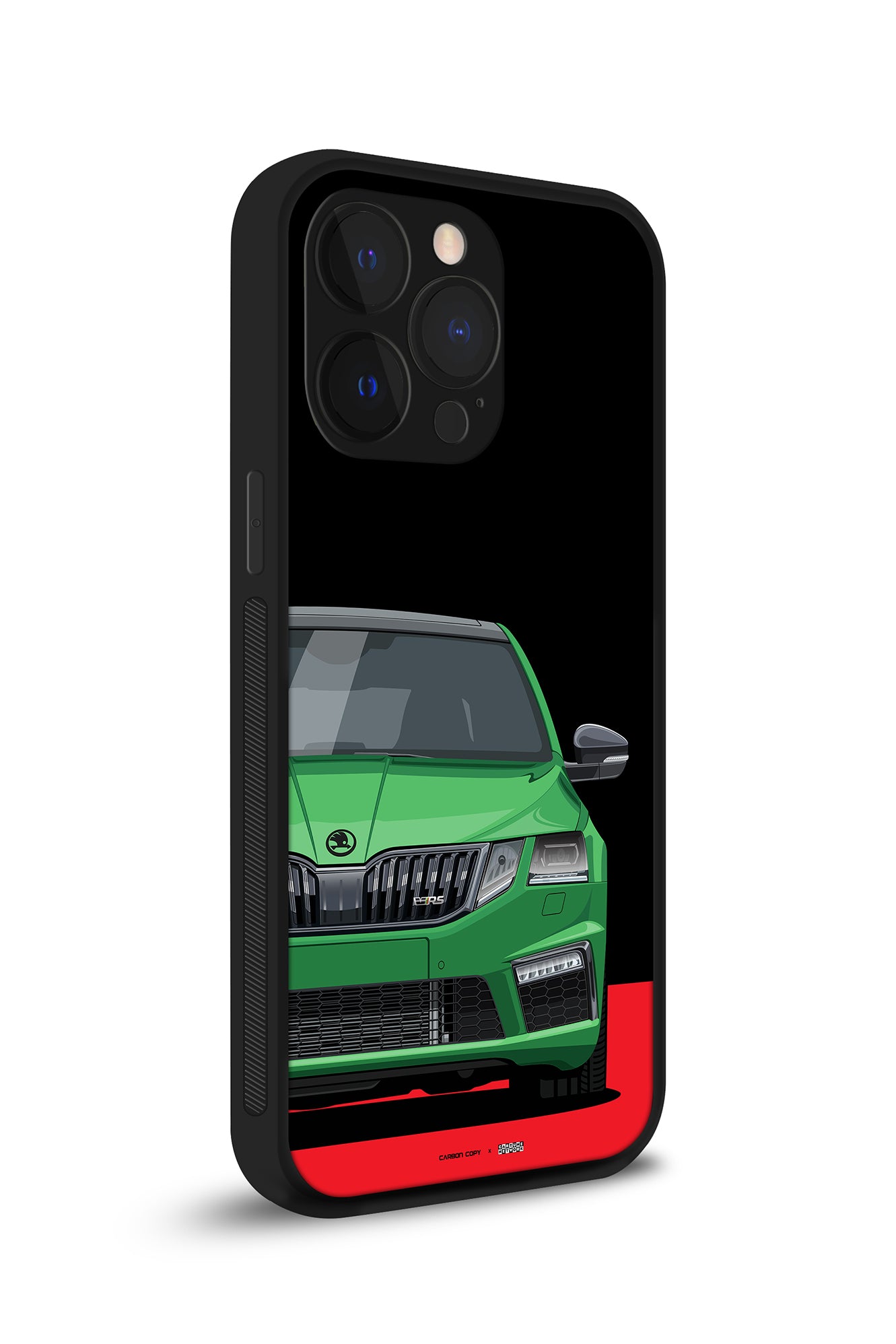 Skoda Octavia VRS Rallye Green Premium Phone Glass Case