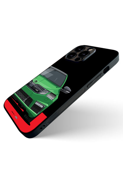 Skoda Octavia VRS Rallye Green Premium Phone Glass Case