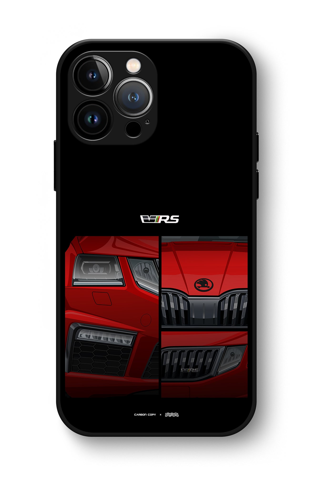 Skoda Octavia VRS Corrida Red Premium Phone Glass Case