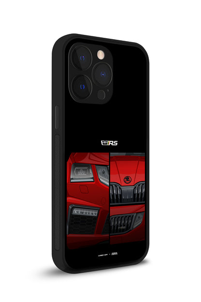 Skoda Octavia VRS Corrida Red Premium Phone Glass Case