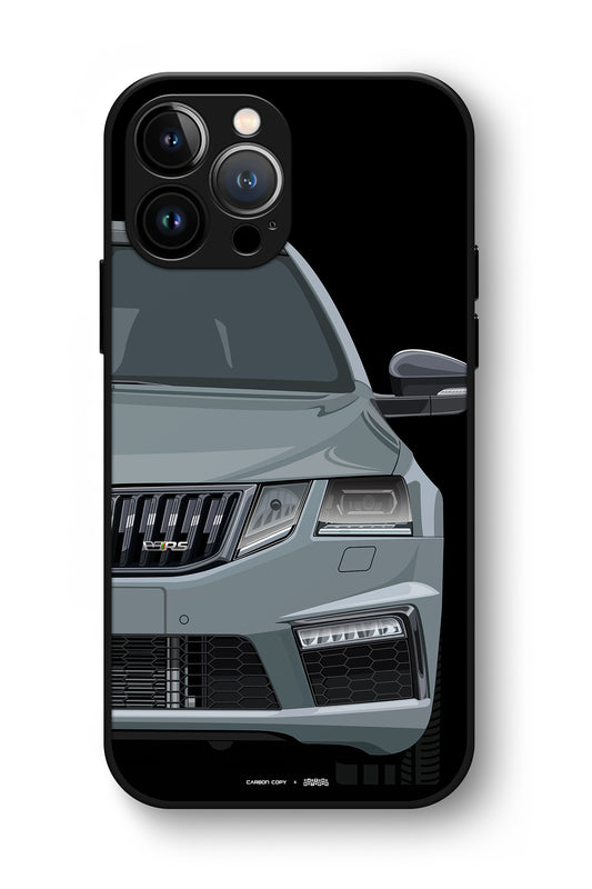 Skoda Octavia VRS Graphite Grey Premium Phone Glass Case