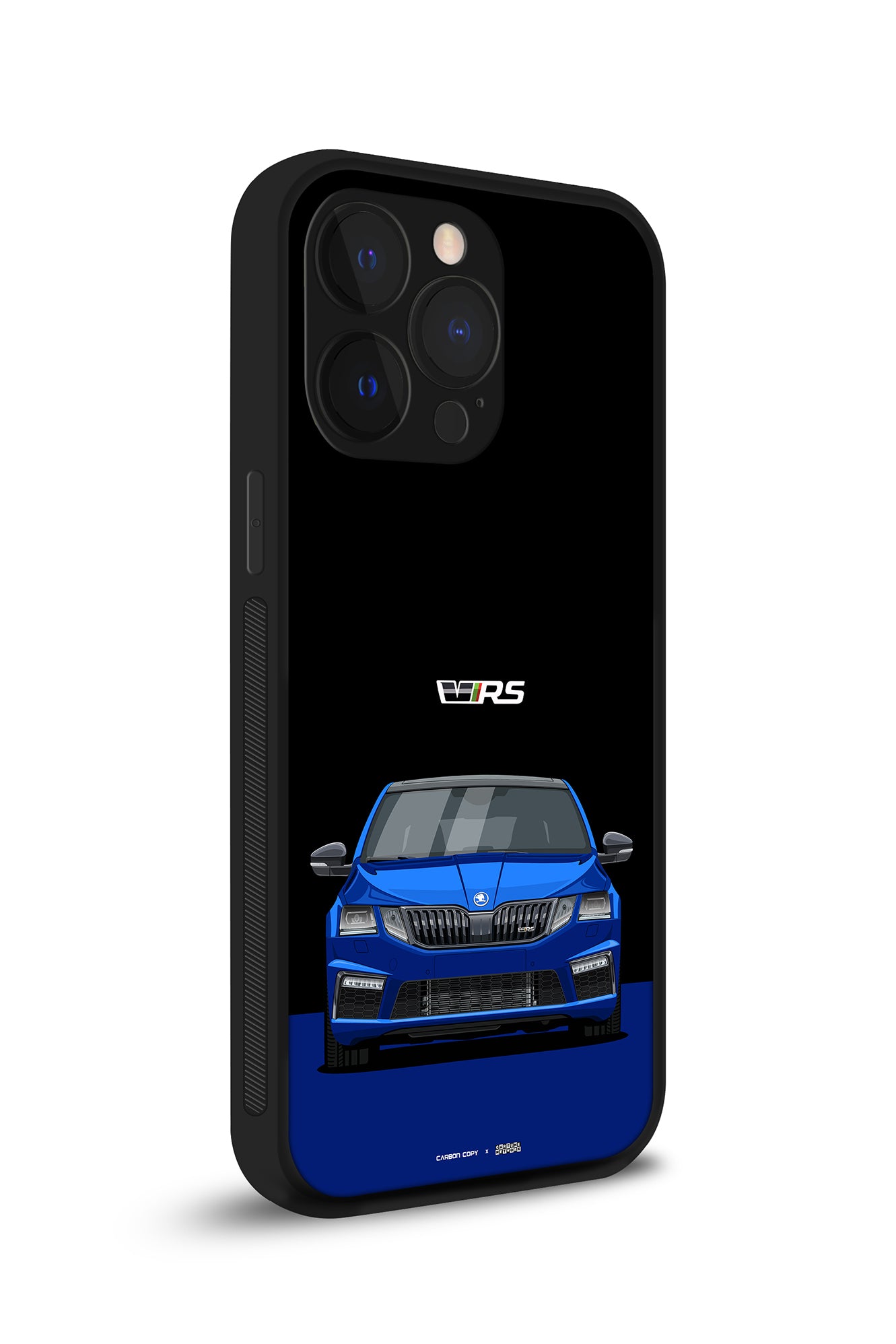 Skoda Octavia VRS Race Blue Premium Phone Glass Case