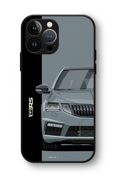 Skoda Octavia VRS Graphite Grey Premium Phone Glass Case