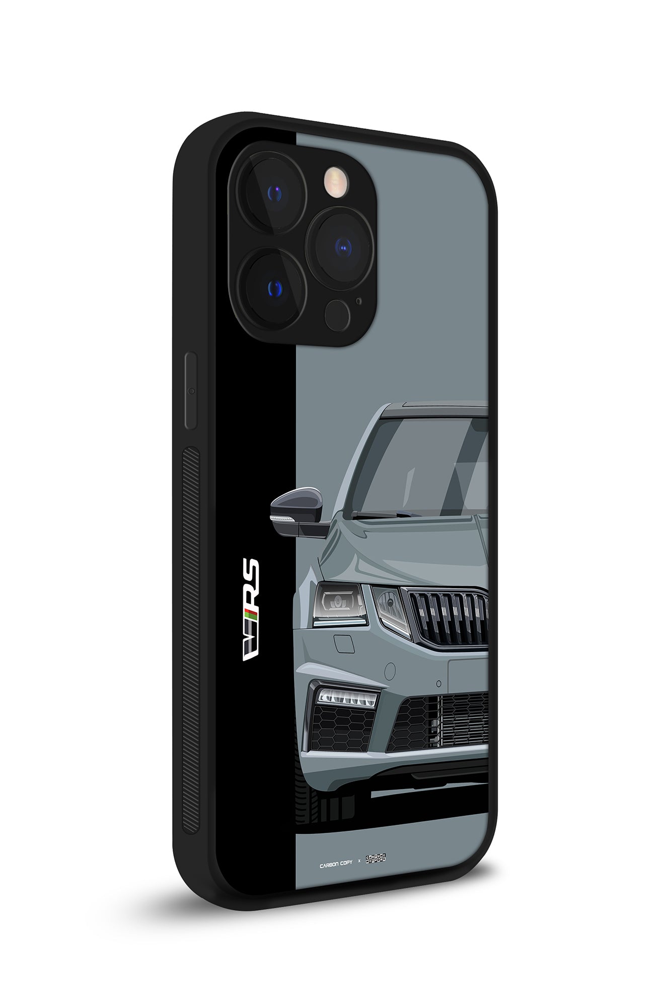 Skoda Octavia VRS Graphite Grey Premium Phone Glass Case