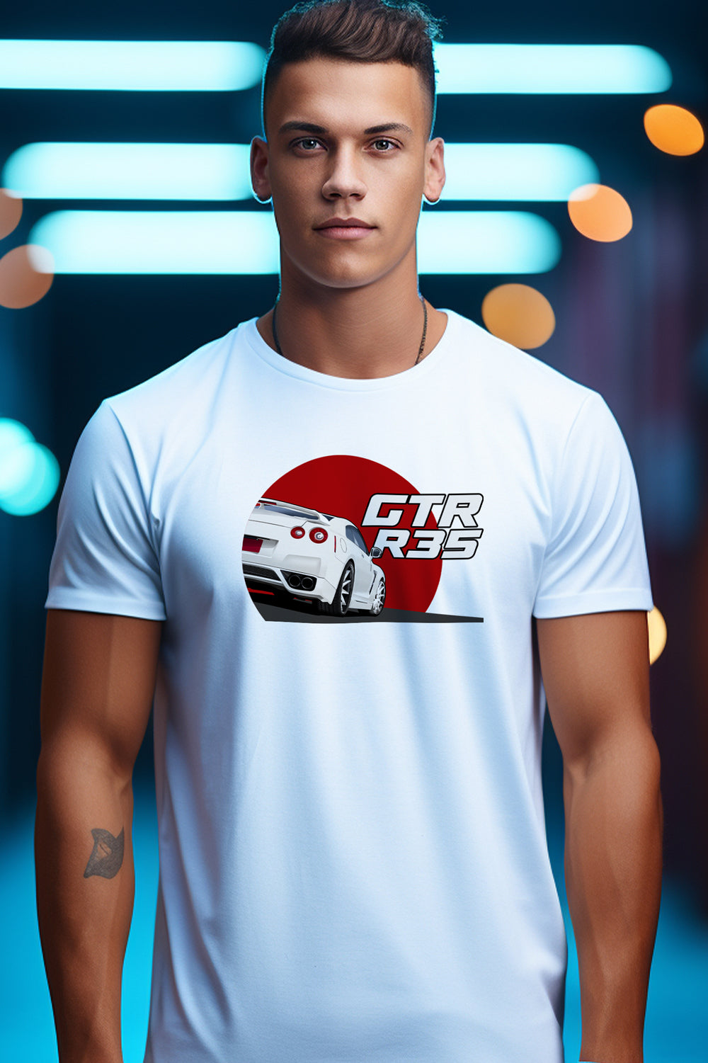 Nissan Skyline R-35 | CARBON-COPY | Premium Smart-Fit | Unisex T-Shirt| White T-Shirt