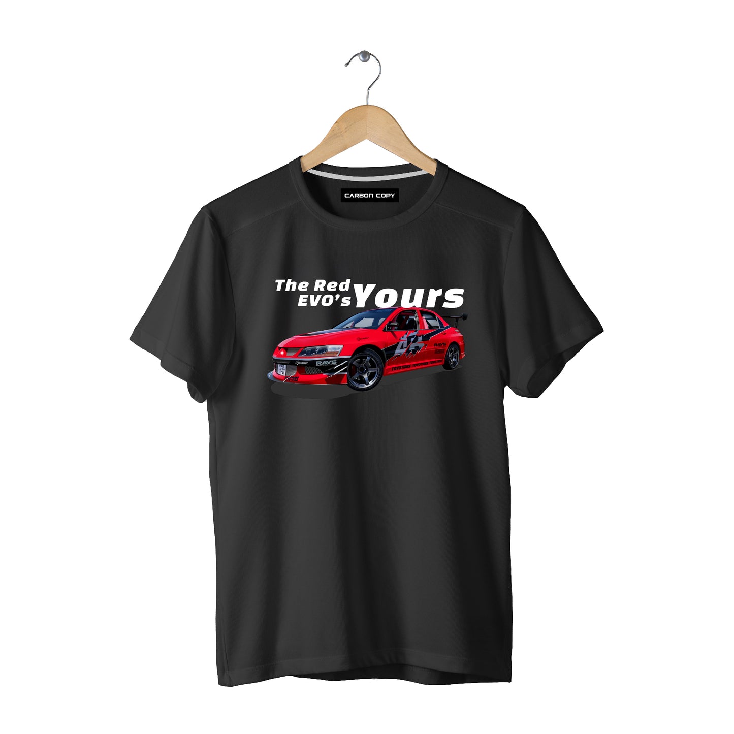 Mitsubishi Lancer Evolution X | F&F Tokyo Drift | Sean’s Evo | The Red EVO | CARBON COPY | Premium Unisex T-Shirt l Automotive