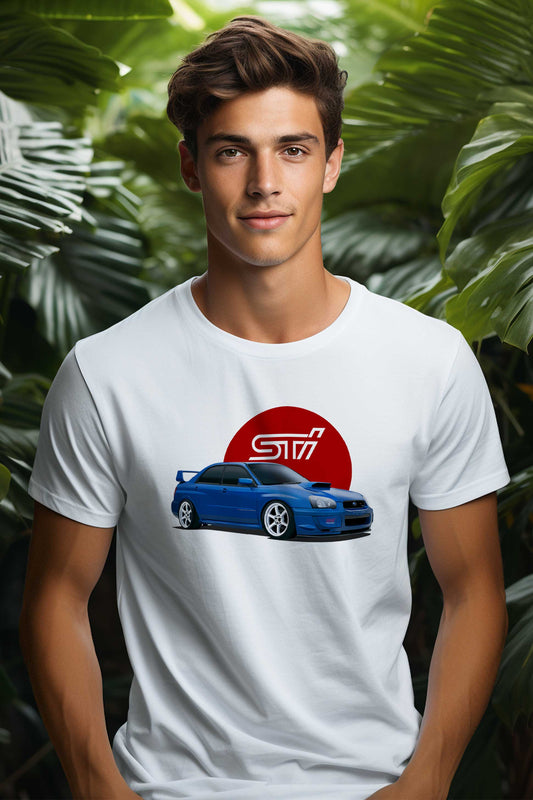 Subaru Impreza WRX STI| CARBON-COPY | Premium Smart-Fit | Unisex T-Shirt| White T-Shirt