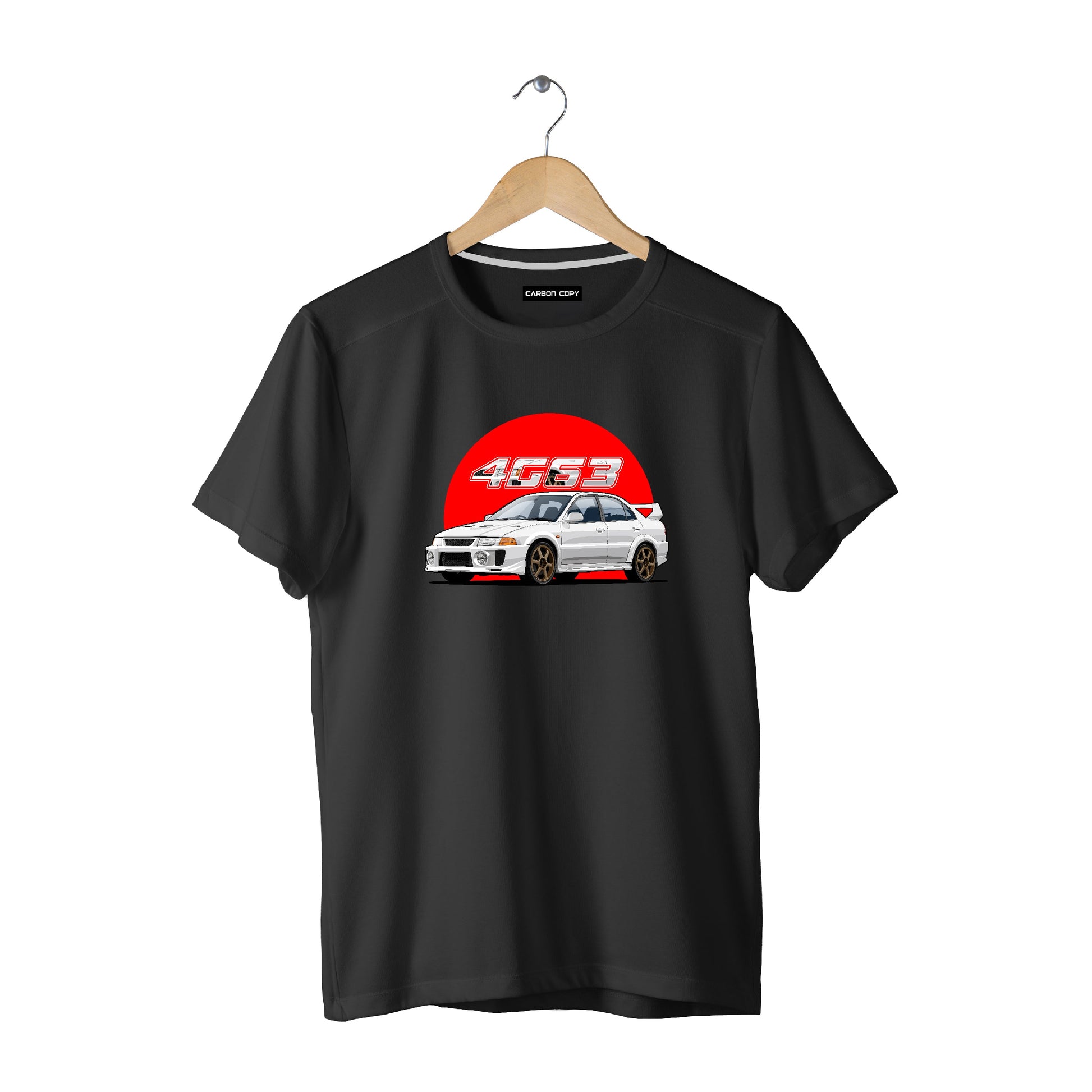 Mitsubishi Evolution-5 | CARBON-COPY | Premium Smart-Fit | Unisex T-Shirt | Black T Shirt