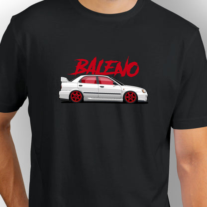 Maruti Suzuki Baleno | CARBON-COPY | Premium Smart-Fit | Unisex T-Shirt | Black T Shirt