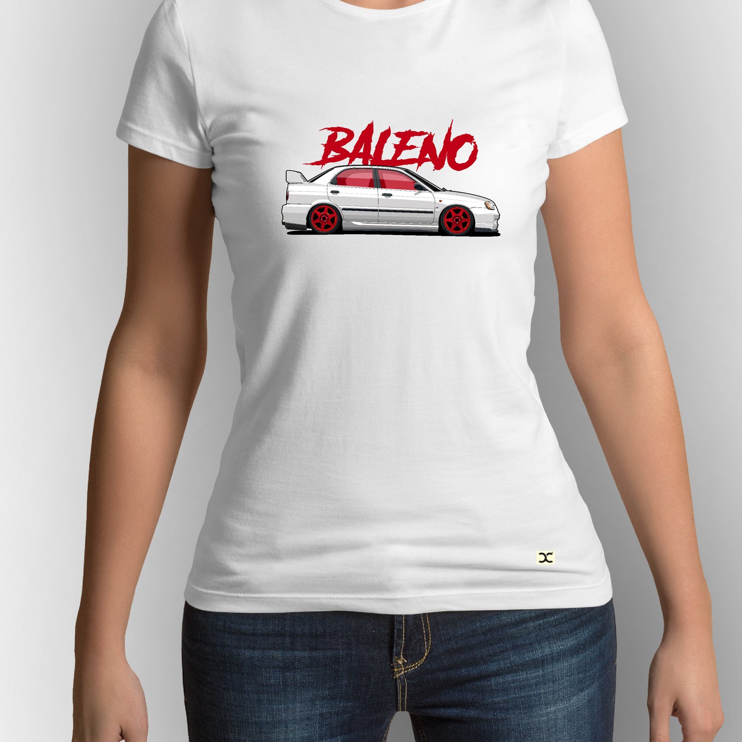 Maruti Suzuki Baleno | CARBON-COPY | Premium Smart-Fit | Unisex T-Shirt | White T Shirt