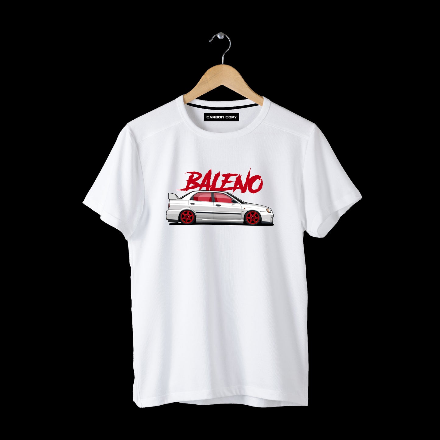 Maruti Suzuki Baleno  | JDM | CARBON COPY | Premium Women T-Shirt | Automotive