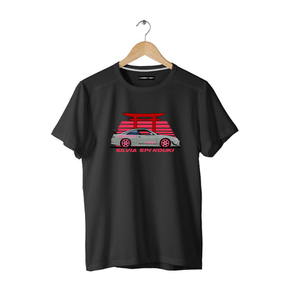 Nissan Sylvia S-14 Kuoki | CARBON-COPY | Premium Smart-Fit | Unisex T-Shirt | Black T Shirt