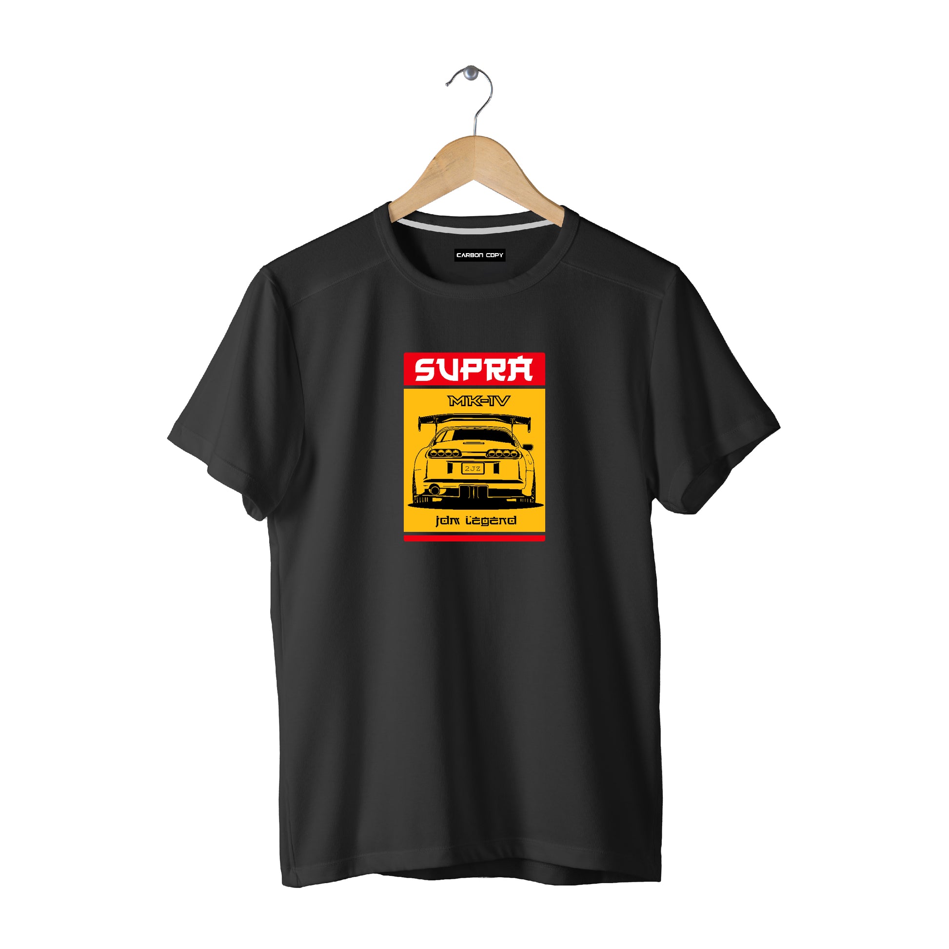 Toyota Supra Mk-4 | CARBON-COPY | Premium Smart-Fit | Unisex T-Shirt | Black T Shirt