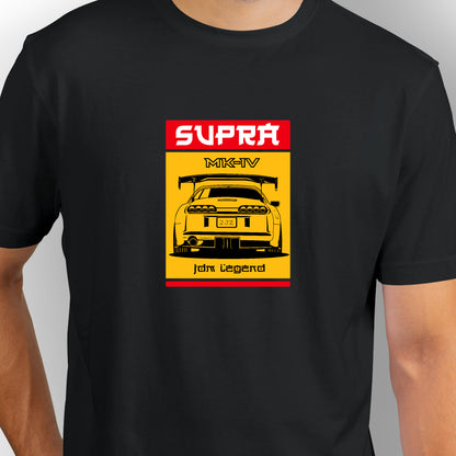 Toyota Supra Mk-4 | CARBON-COPY | Premium Smart-Fit | Unisex T-Shirt | Black T Shirt