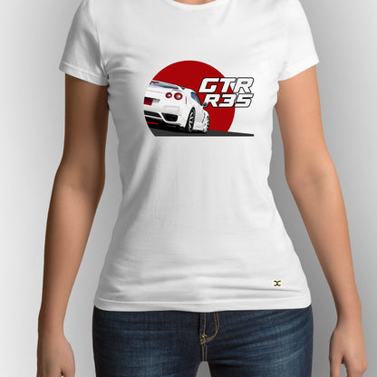 Nissan Skyline R-35 | CARBON-COPY | Premium Smart-Fit | Unisex T-Shirt| White T-Shirt