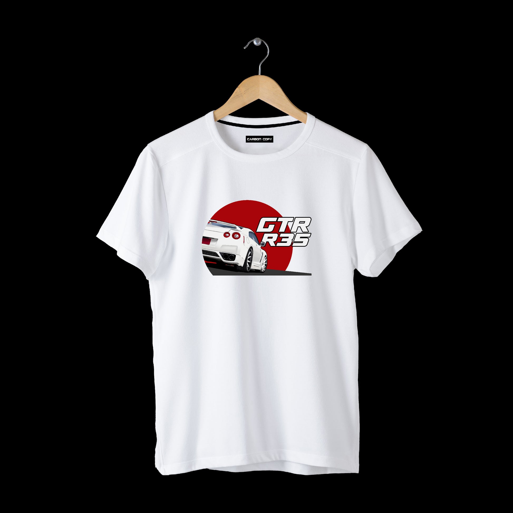 Nissan Skyline R-35 | CARBON-COPY | Premium Smart-Fit | Unisex T-Shirt| White T-Shirt