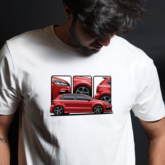 VW Red Polo | All Time Legend | CARBON COPY | Premium Unisex T-Shirt