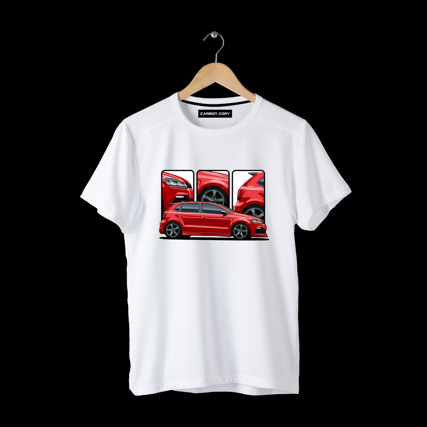 VW Red Polo | All Time Legend | CARBON COPY | Premium Unisex T-Shirt