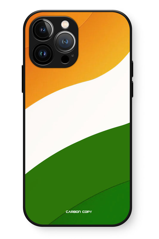 Tiranga Spirit Pattern Premium Phone Glass