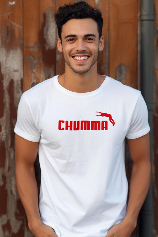 Chumma | CARBON-COPY | Premium Smart-Fit | Unisex T-Shirt| White T-Shirt