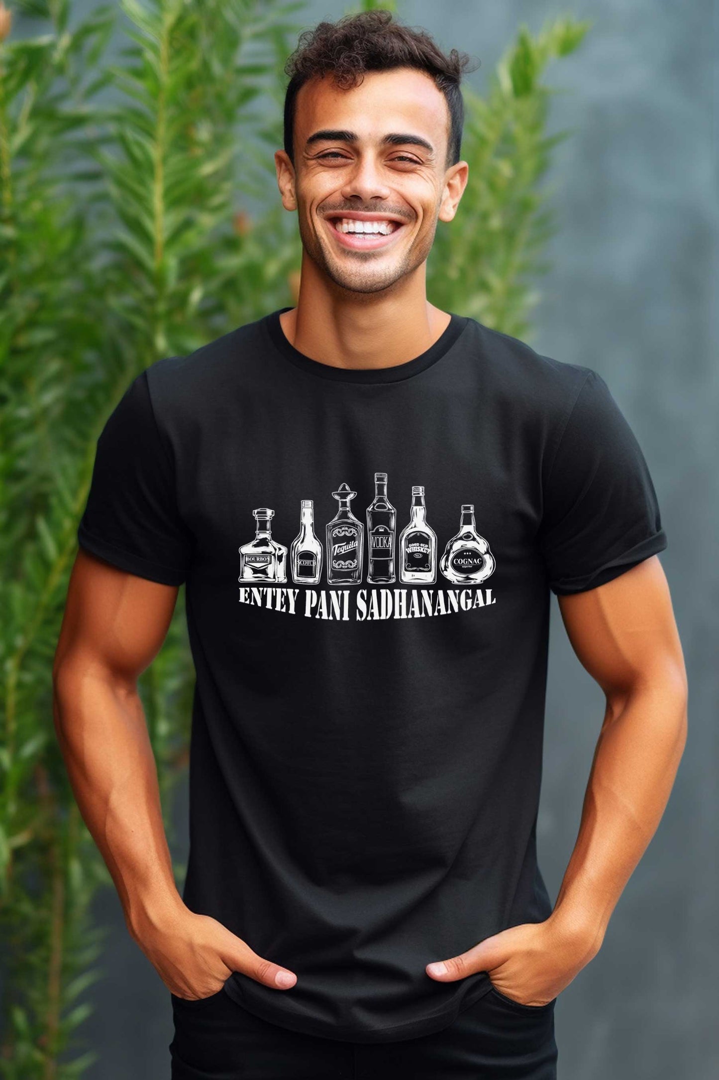 Entey Pani Sadhanangal | CARBON-COPY | Premium Smart-Fit | Unisex T-Shirt| Black T-Shirt