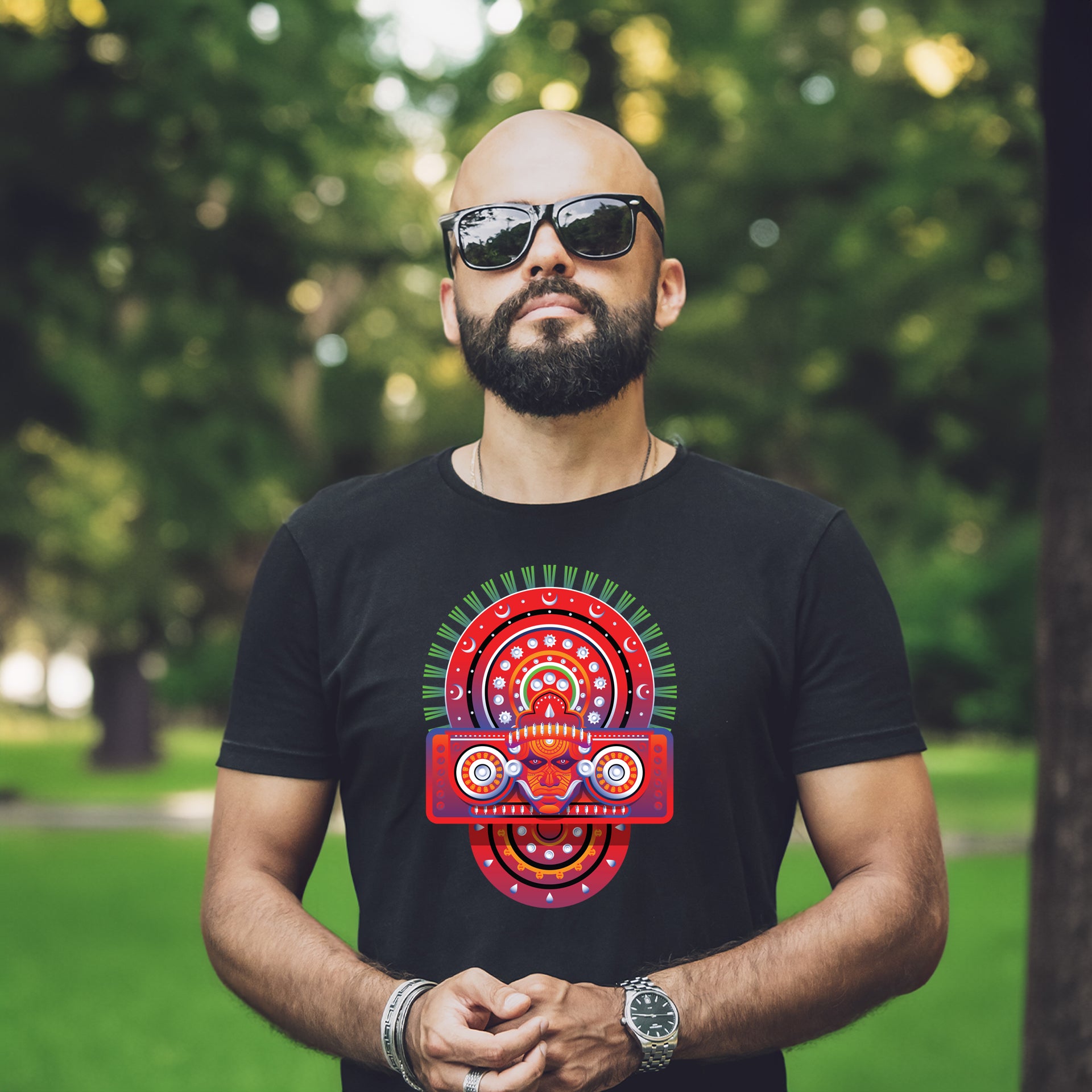 Bhagavathi Theyyam  | CARBON COPY | Premium Unisex T-Shirt | Theyyam