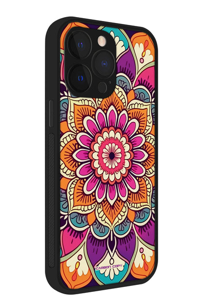 Boho Bloom Pattern Phone Glass Case