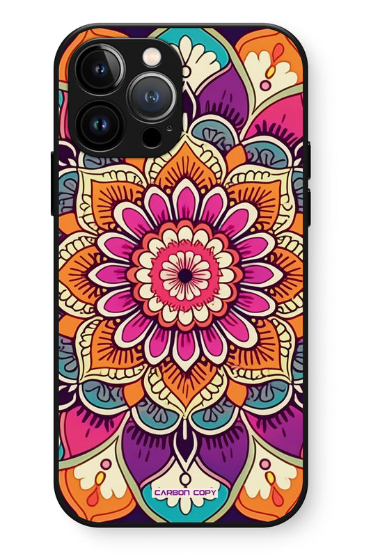 Boho Bloom Pattern Phone Glass Case