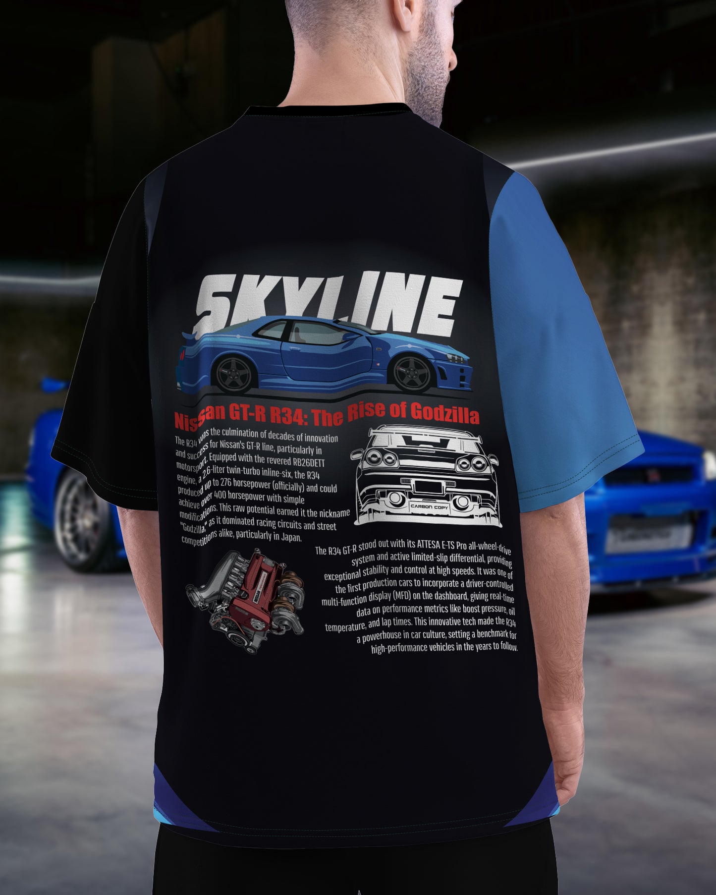 Nissan GTR | CARBON COPY | Premium Oversized T-shirt