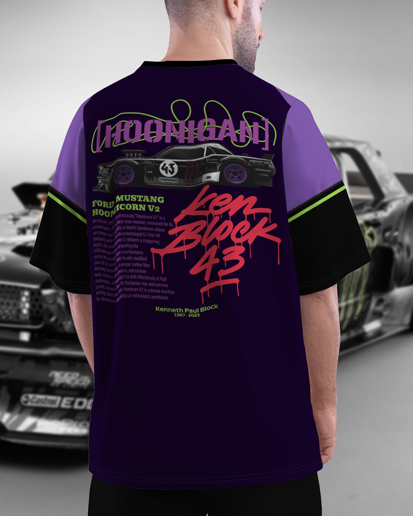 Ken Block | Hoonigan | CARBON COPY | Premium Oversized T-shirt