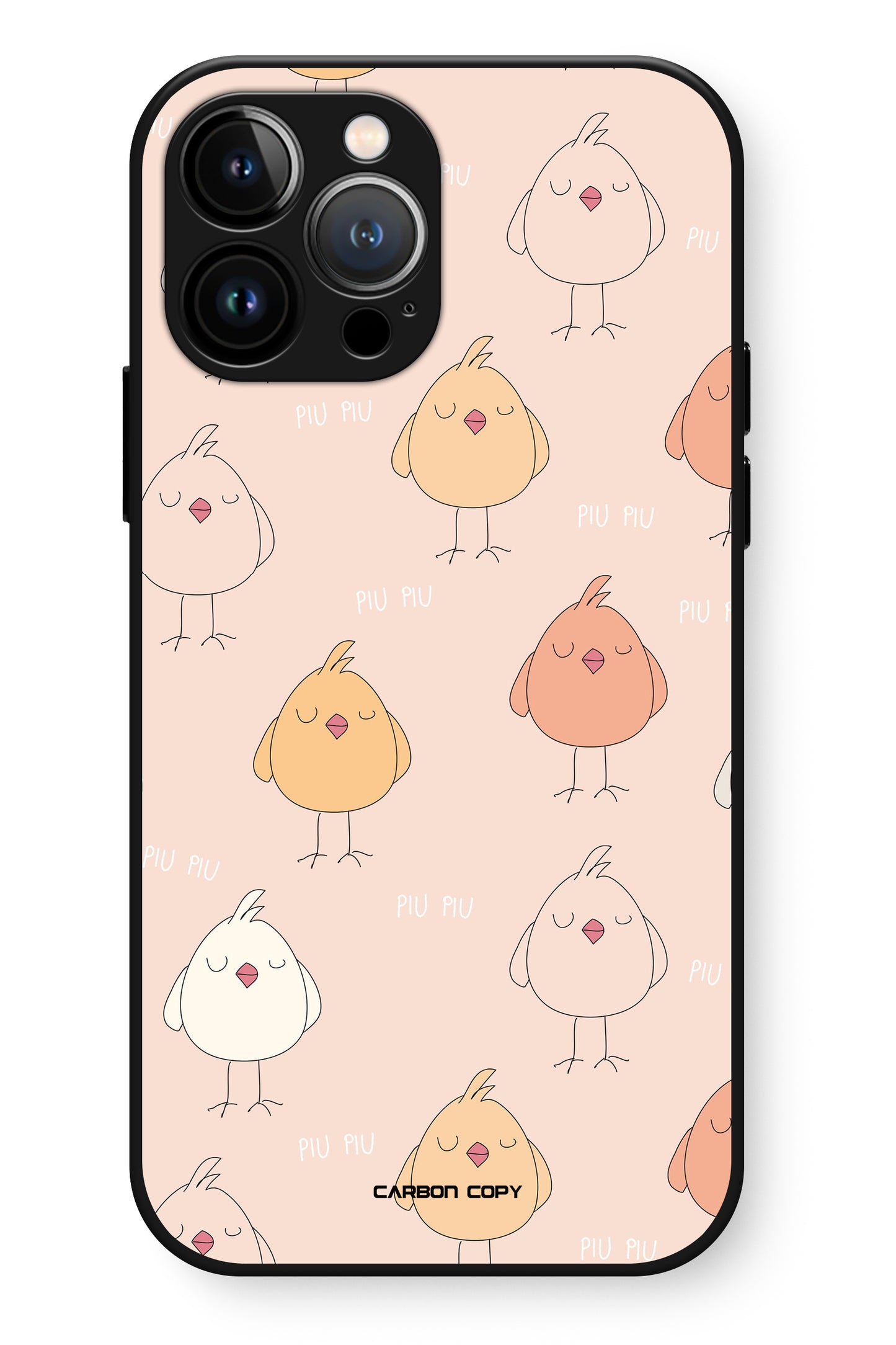 Birdie Buddies Pattern Phone Glass Case