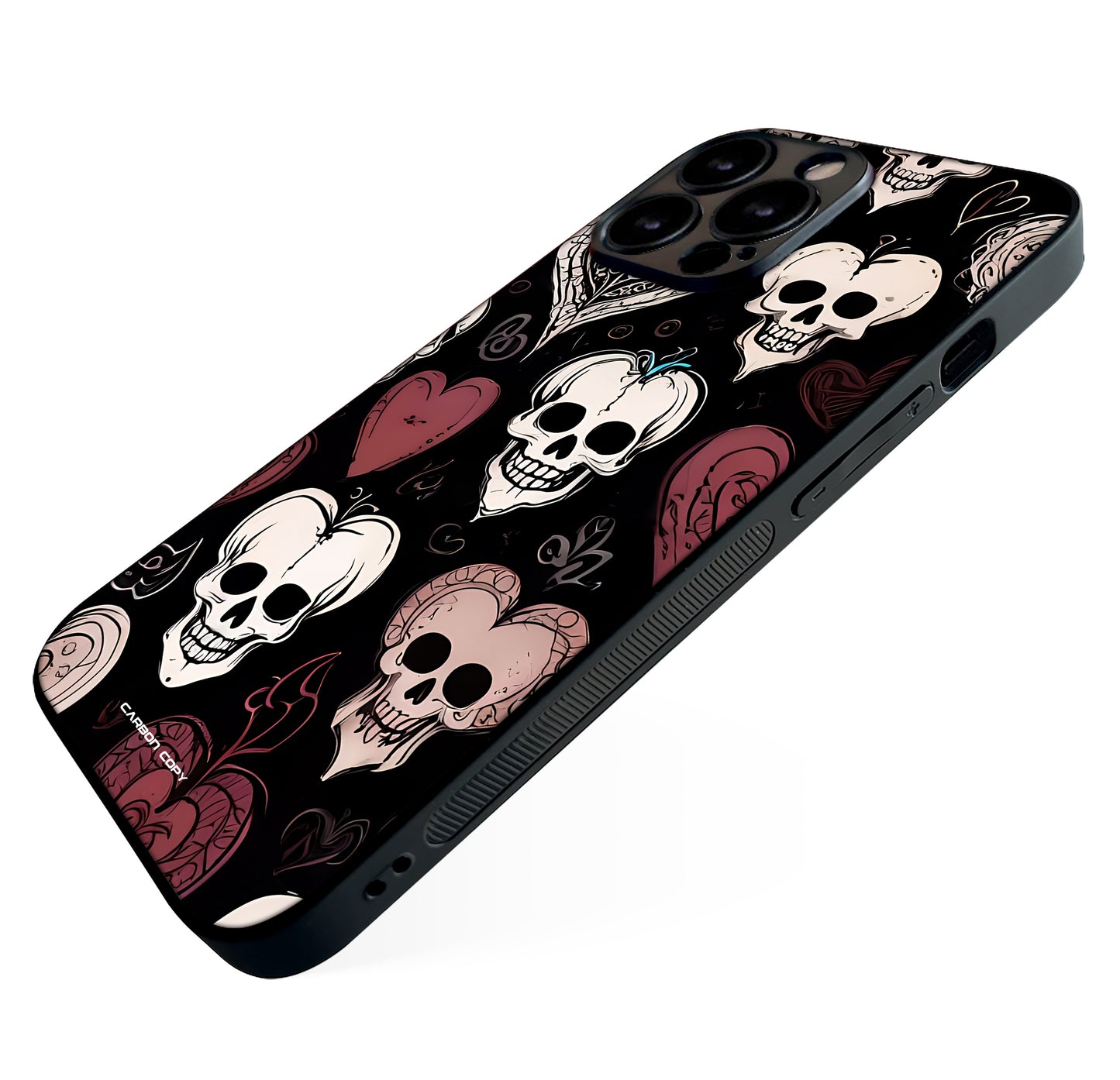 Sweet Skulls Pattern Phone Glass Case