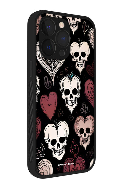 Sweet Skulls Pattern Phone Glass Case