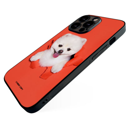 Puppy Pop Pattern Premium Phone Glass Case