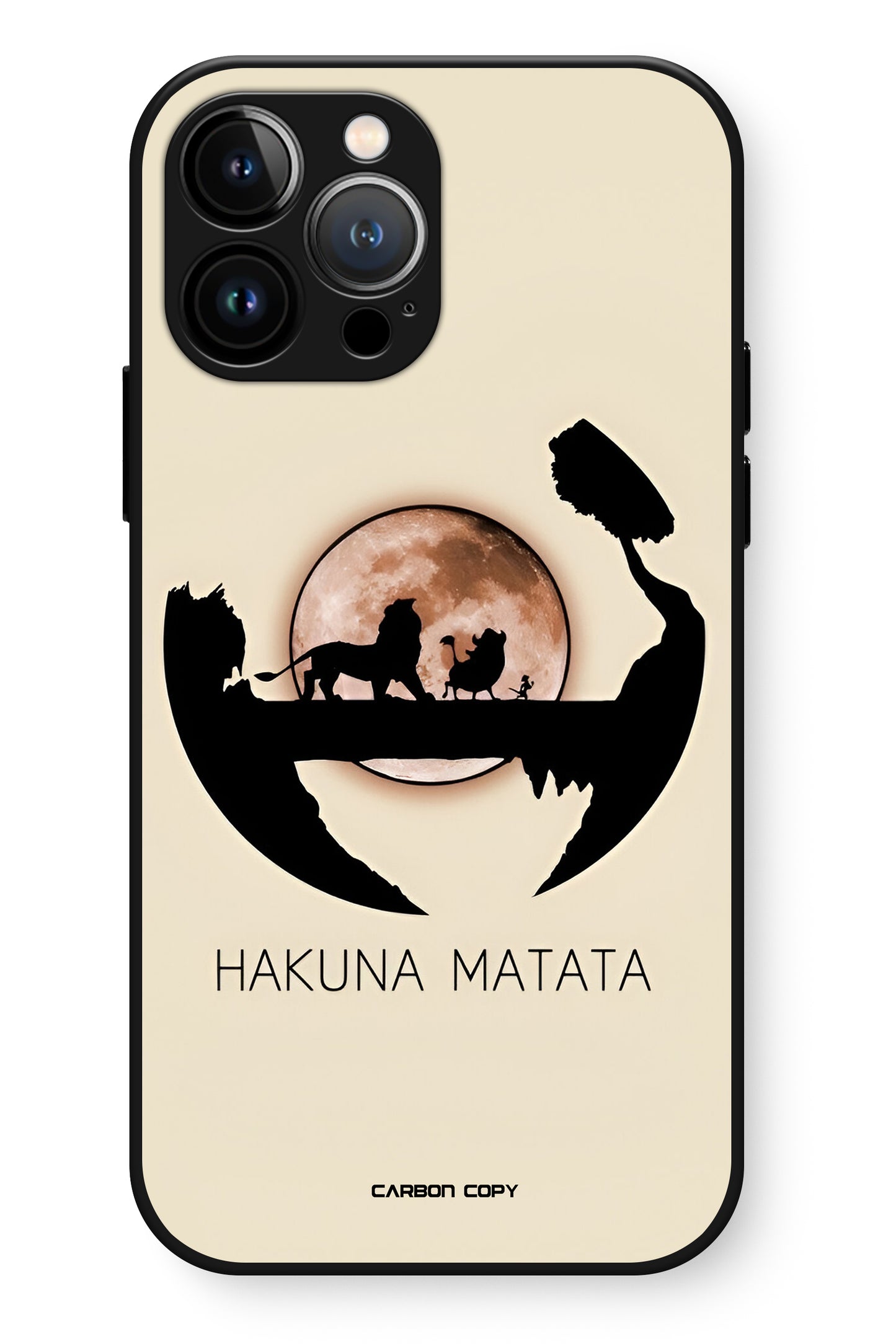 Hakuna Matata Pattern Premium Phone Glass Case