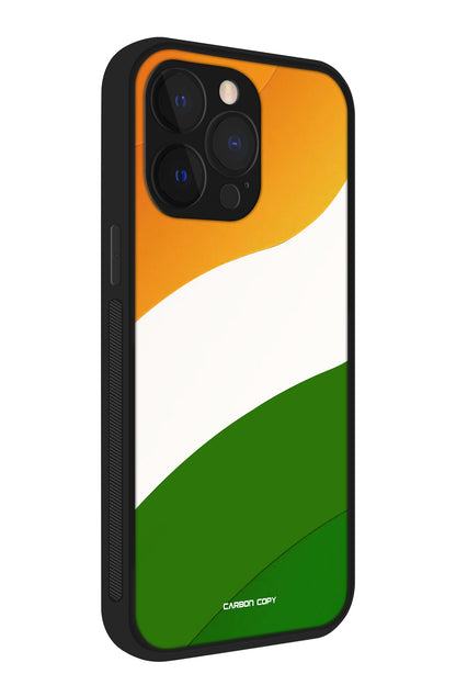 Tiranga Spirit Pattern Premium Phone Glass