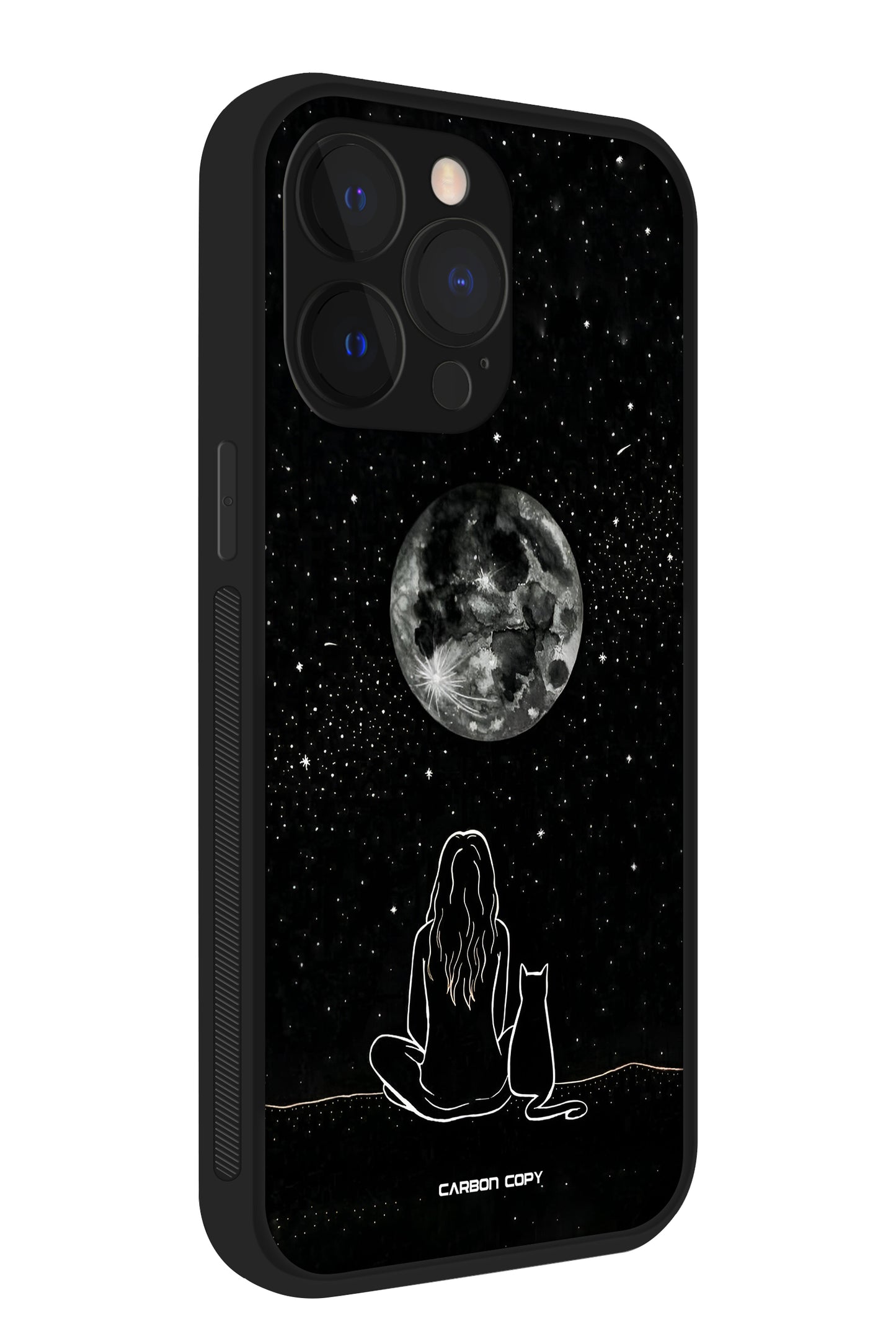 Moonlit Companion Phone Glass Case