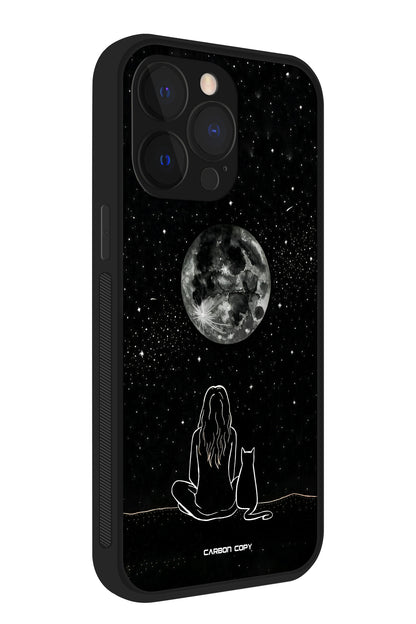 Moonlit Companion Phone Glass Case