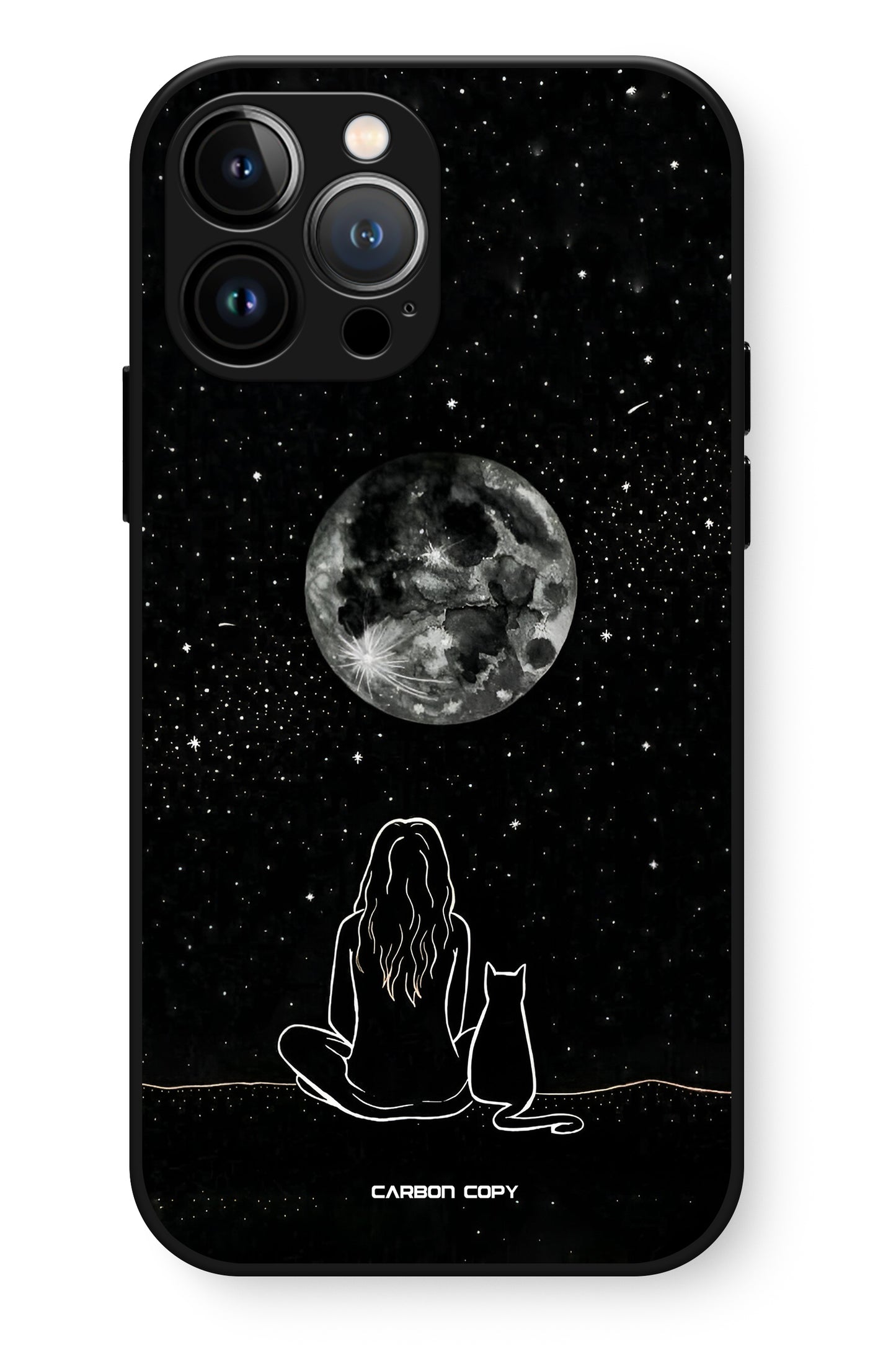 Moonlit Companion Phone Glass Case