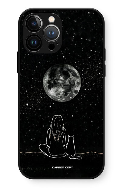 Moonlit Companion Phone Glass Case