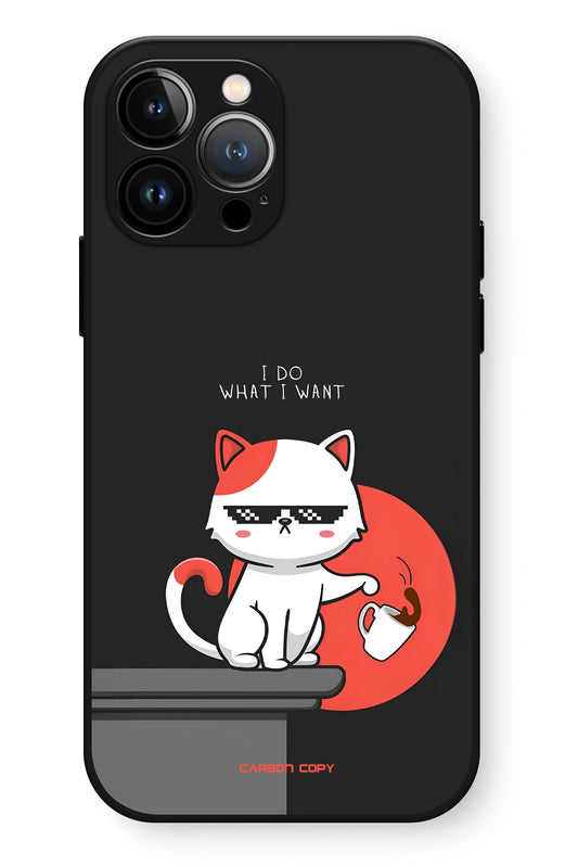 I Do What I Want Premium Phone Glass Case