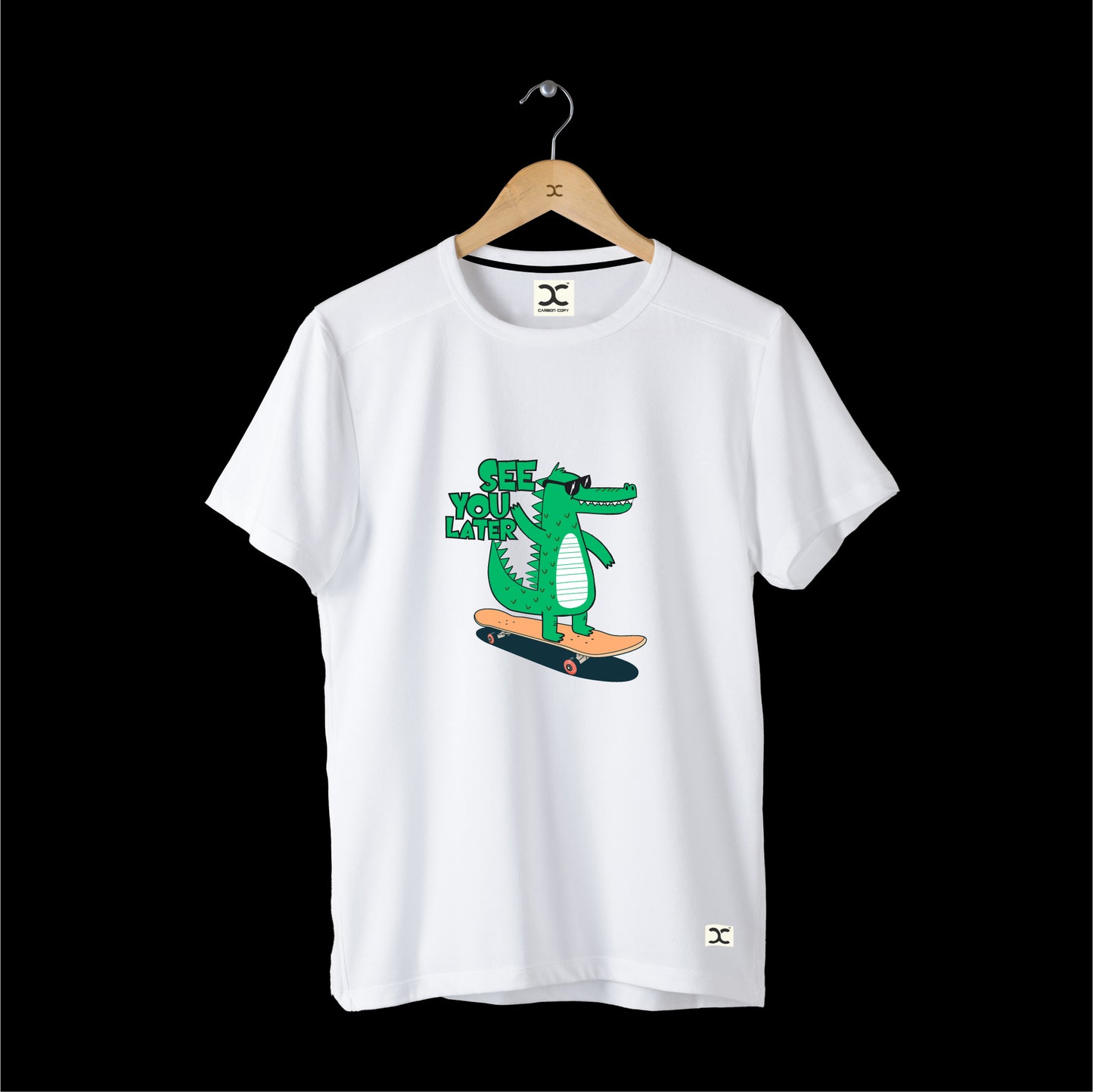 See You Later Alligator | CARBON-COPY | Premium Smart-Fit | Unisex T-Shirt | White T-Shirt