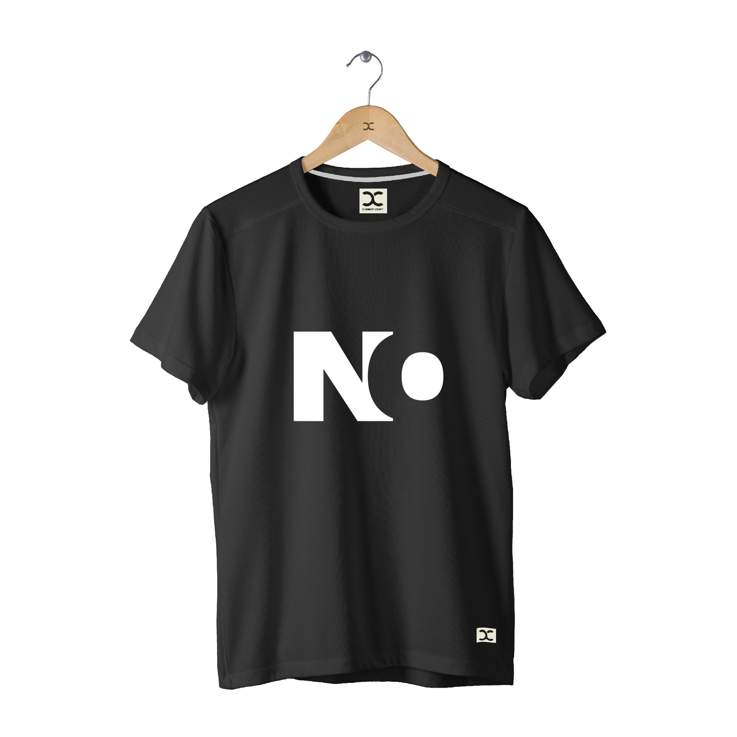 No | CARBON-COPY | Premium Smart-Fit | Unisex T-Shirt| Black | T-Shirt