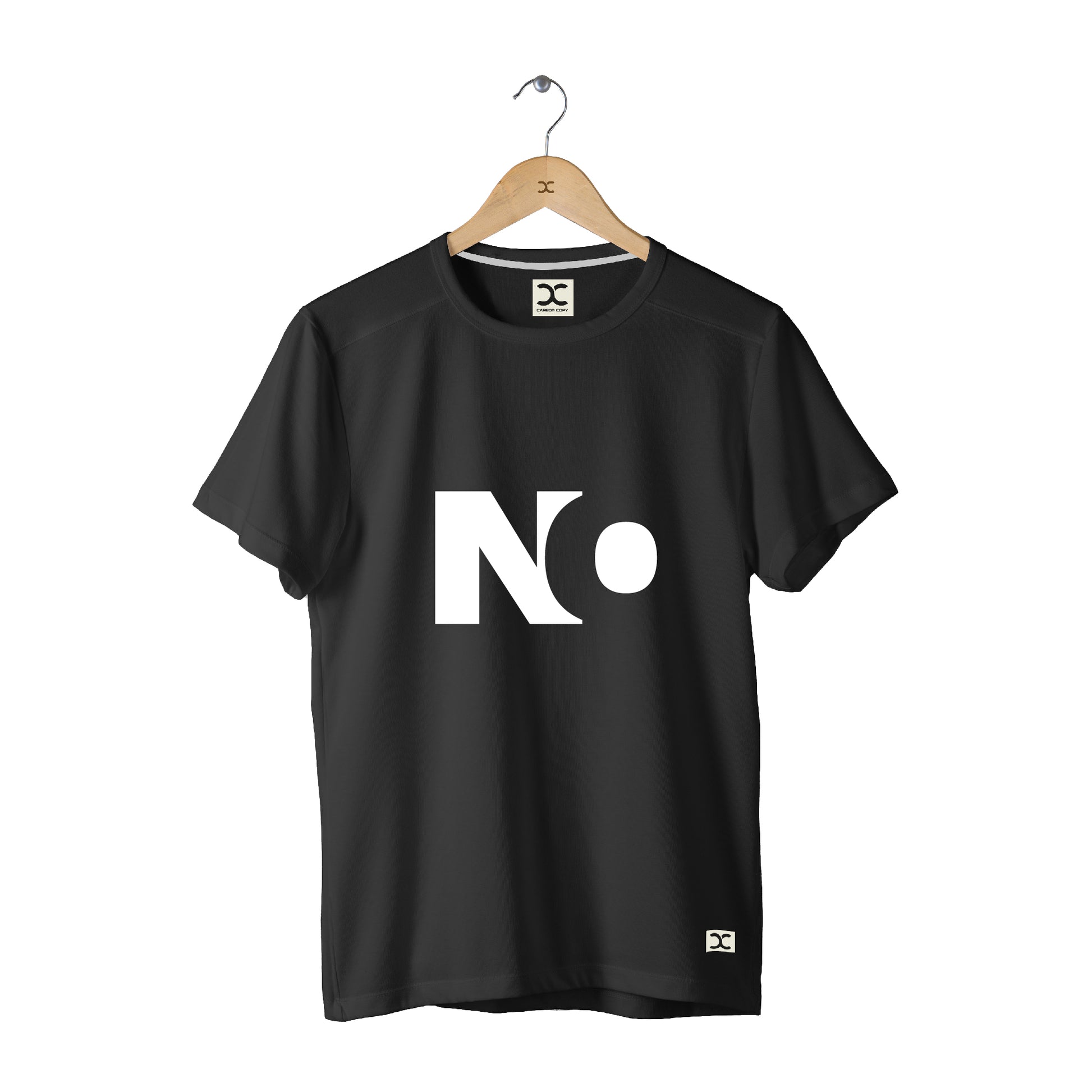 No | CARBON-COPY | Premium Smart-Fit | Unisex T-Shirt| Black | T-Shirt