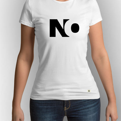 No | CARBON-COPY | Premium Smart-Fit | Unisex T-Shirt| White | T-Shirt