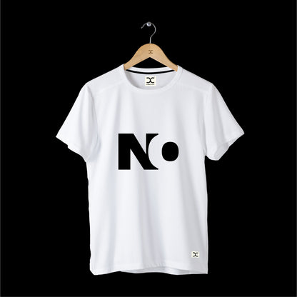 No | CARBON-COPY | Premium Smart-Fit | Unisex T-Shirt| White | T-Shirt