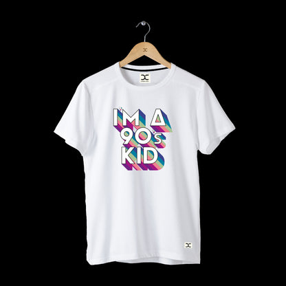 90's Kid | CARBON-COPY | Premium Smart-Fit | Unisex T-Shirt| White T-Shirt 